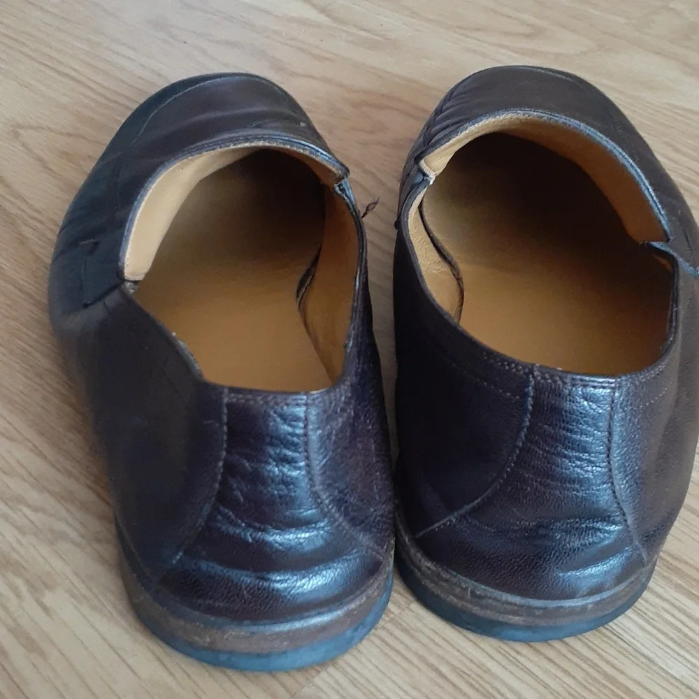 Gucci Brown Leather Loafer Shoes sz 8